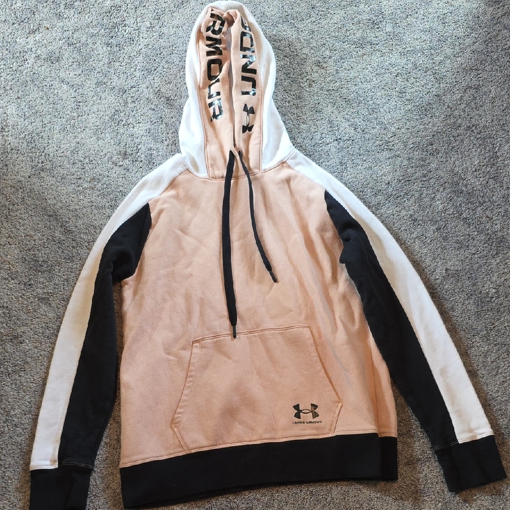 Under Armour Peach and Black Hoodie